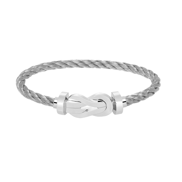 ˇFashion StreetˇCHANCE LARGE 8 FIGURE BUCKLE NO DIAMOND BRACELET SILVER