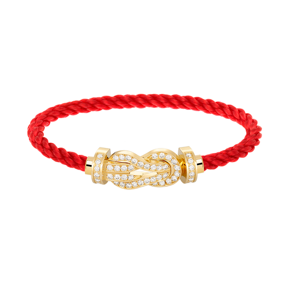ˇFashion StreetˇCHANCE LARGE 8 FIGURE BUCKLE FULLDIAMOND BRACELET GOLD