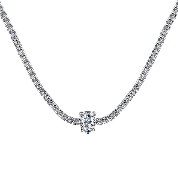 ˇFashion StreetˇUnique Pear Cut Tennis Necklace