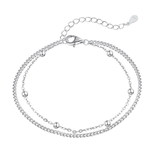 ˇFashion StreetˇDelicate Bead Double Layer Bracelet