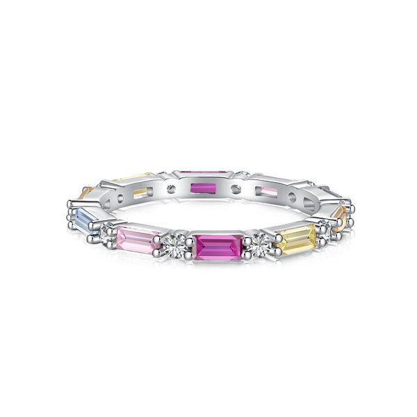 ˇFashion StreetˇLively In Shades Elegant Radiant Cut Daily Ring