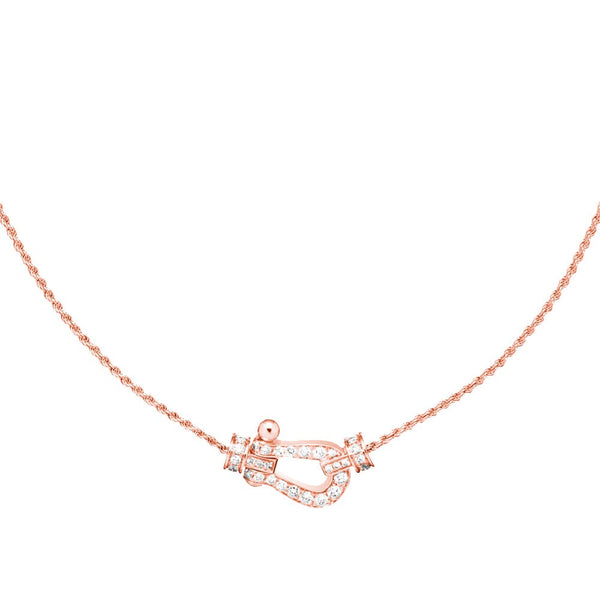 ˇFashion StreetˇFORCE 10 PINK GOLD DIAMOND NECKLACE