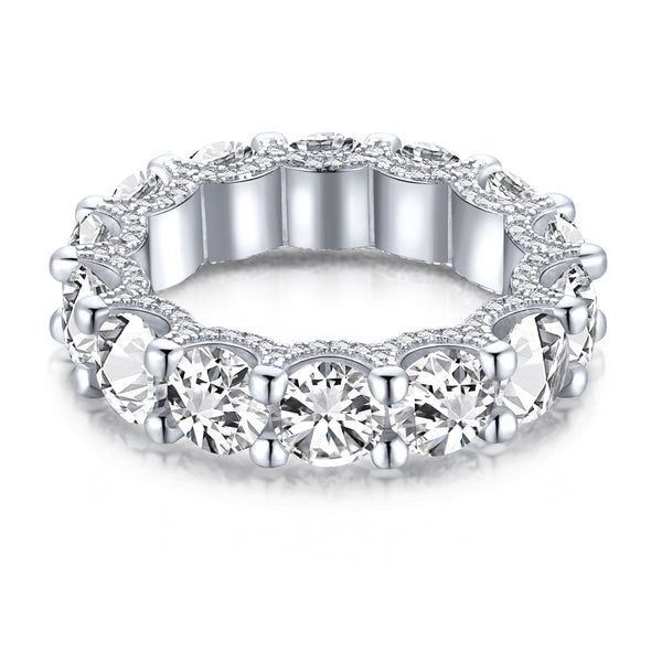 ˇFashion StreetˇGorgeous Round Cut Tennis Ring