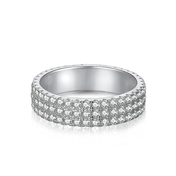 ˇFashion StreetˇDainty Round Cut Tennis Ring