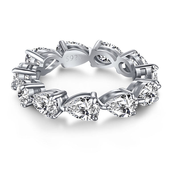 ˇFashion StreetˇExquisite Pear Cut Tennis Ring