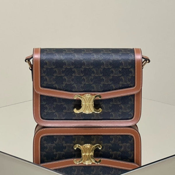 CLASSIQUE TRIOMPHE 22 CALFSKIN BLACK BROWN